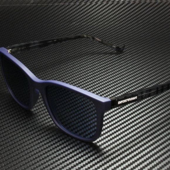 Emporio Armani Men's Matte Blue Sunglasses! - Picture 1 of 4
